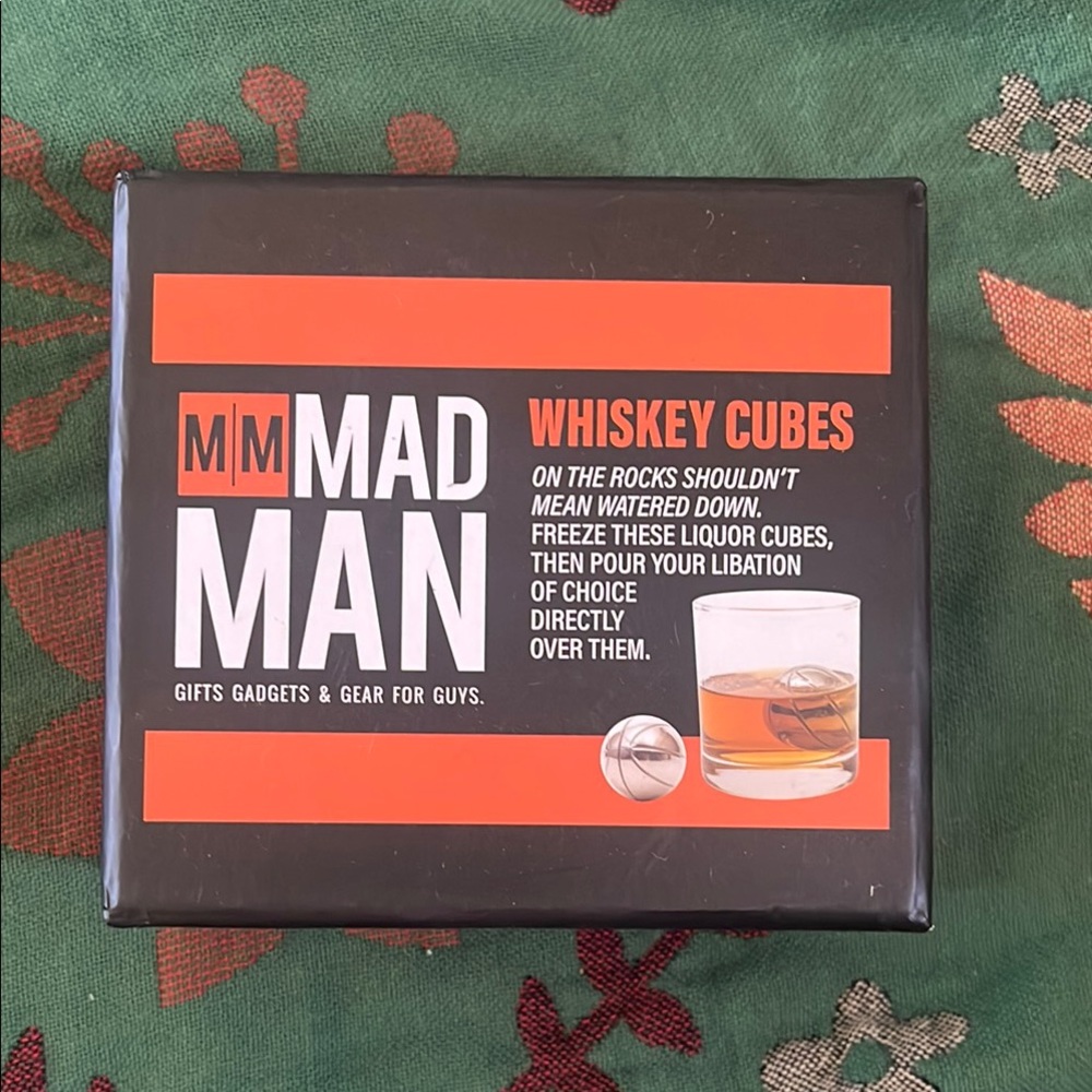 Whiskey Cubes - Black and Orange